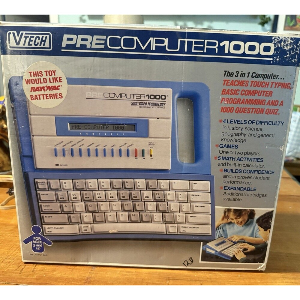 VTech PreComputer 1000 Electronic Vintage VTech PreComp Manual 1992